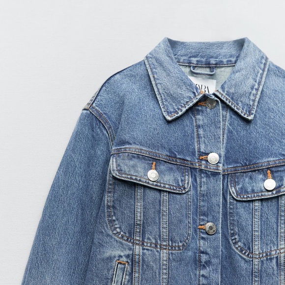 ZARA TRF DENIM JACKET - Picture 4 of 7